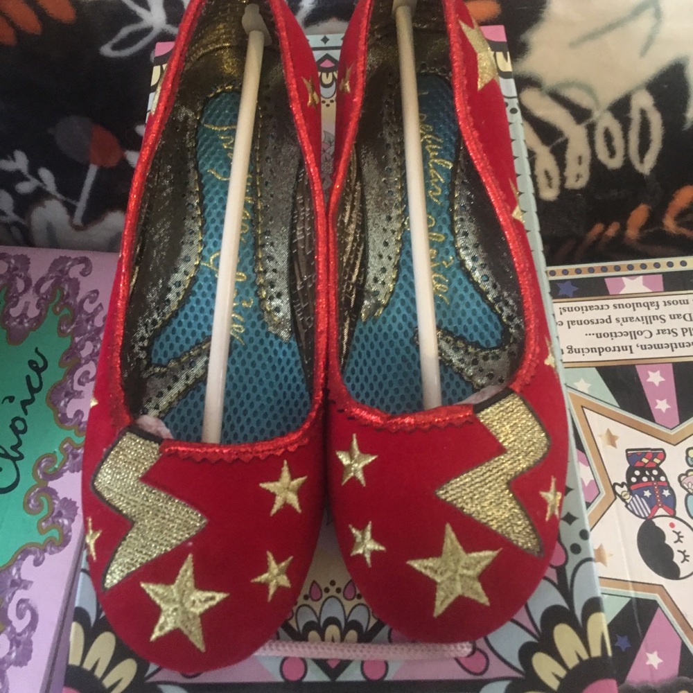 Irregular Choice Stargazer red heels sz 6.5 Rare